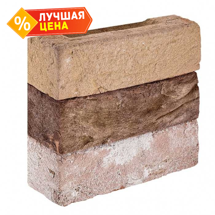 Кирпич облицовочный Донские зори Мамоново, 215х50х65 мм