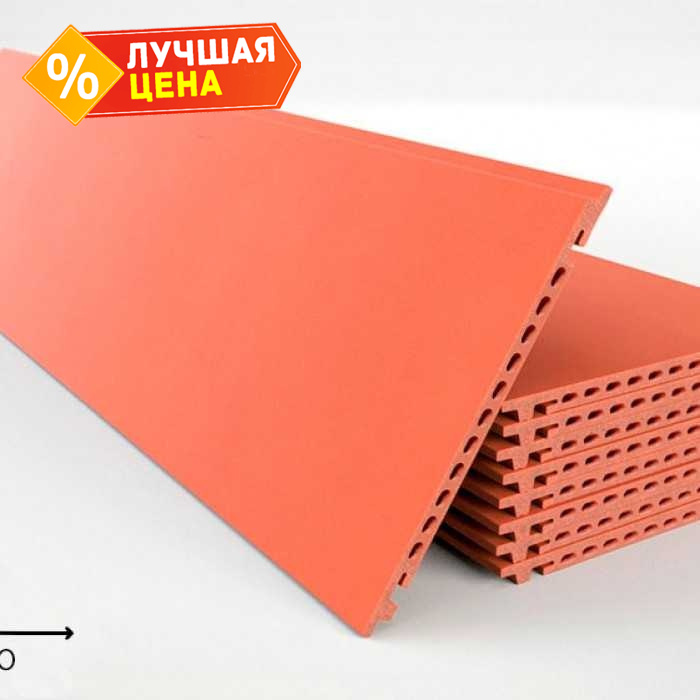 Керамогранитная плита FAVEKER GA16 для НФС, Rojo, 1200*250*18 мм
