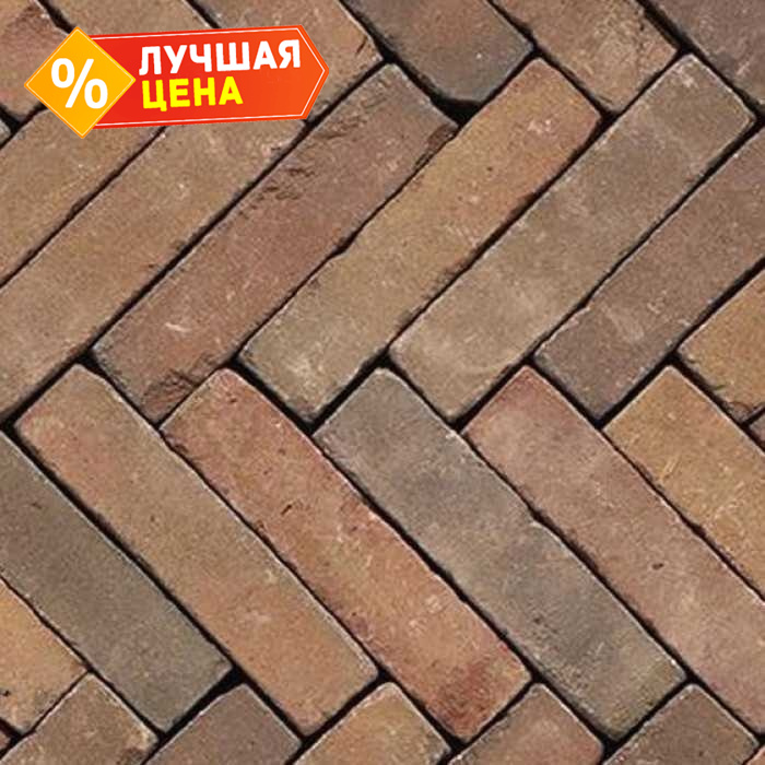 Клинкерная брусчатка Penter Varia Puur wasserstrich tumbled, 200x50x85 мм