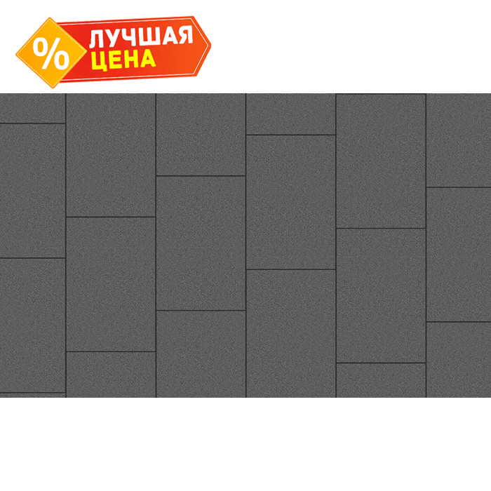 Плитка тротуарная Прямоугольник (Ла-Линия) Б.14.П.8 гладкий серый, 750x500x80 мм