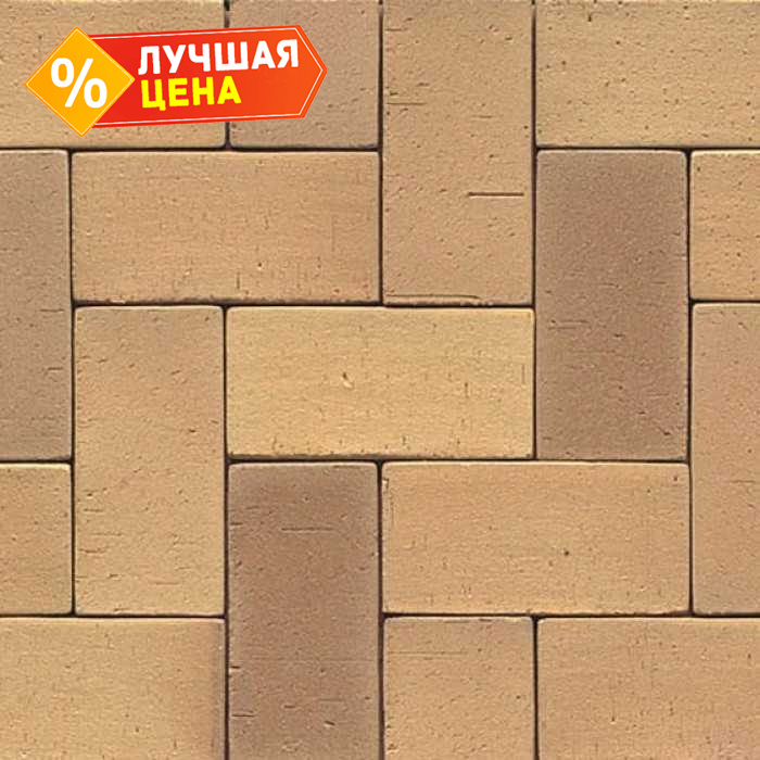 Клинкерная брусчатка Muhr №06 Hellbraun-bunt, 240x61x71 мм