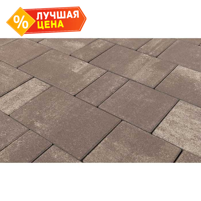 Плитка тротуарная BRAER Старый город Ландxаус Color Mix Эверест, толщина 80 мм