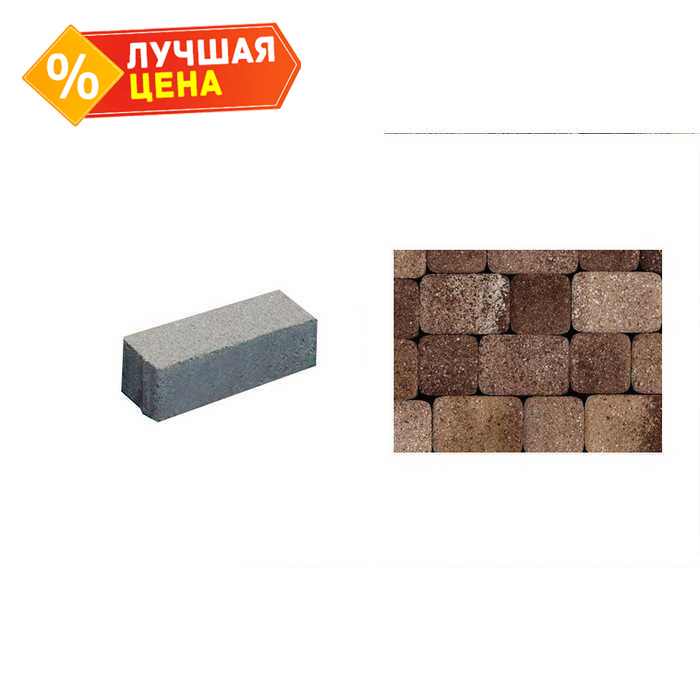 Плитка тротуарная Паркет Б.4.П.6 Листопад гранит xаски 180x60x60 мм
