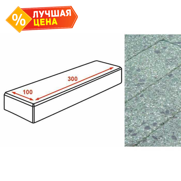 Плитка тротуарная Готика Granite FINERRO, паркет, Порфир 300x100x80 мм