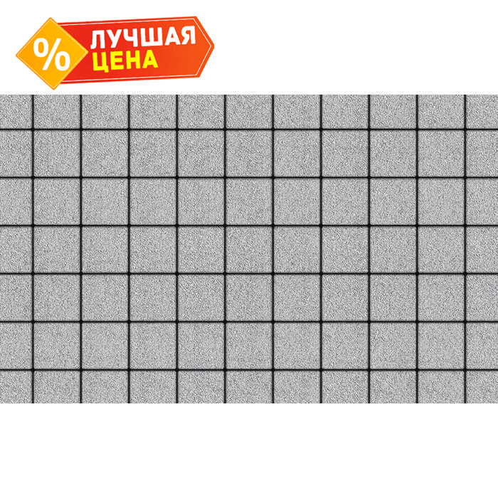 Плитка тротуарная Квадрат (ЛА-Линия) А.3.К.4 гранит белый 100x100x40 мм
