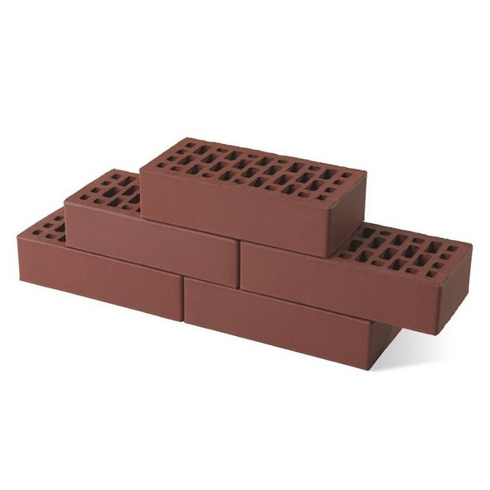 Кирпич BRAER бордо гладкий, 250х120х65 мм