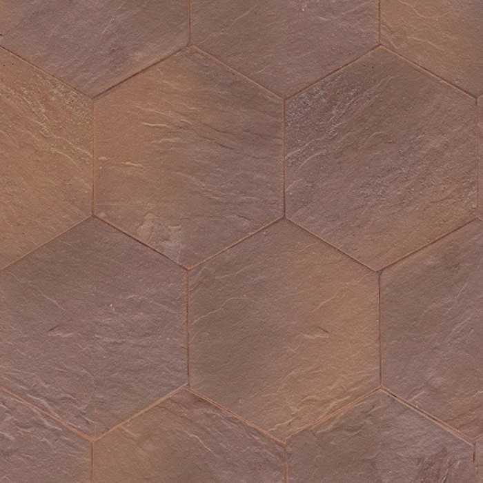 Клинкерная брусчатка Muhr №07 Herbstlaub, гексагон 200x52 мм
