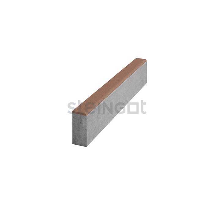 Тротуарный бордюр садовый Steingot, цвет коричневый, 100*200*80 мм