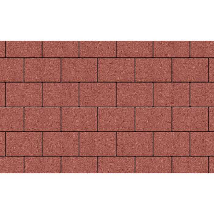 Плитка тротуарная Прямоугольник (Ла-Линия) Б.1.П.8 гранит красный, 300x200x80 мм